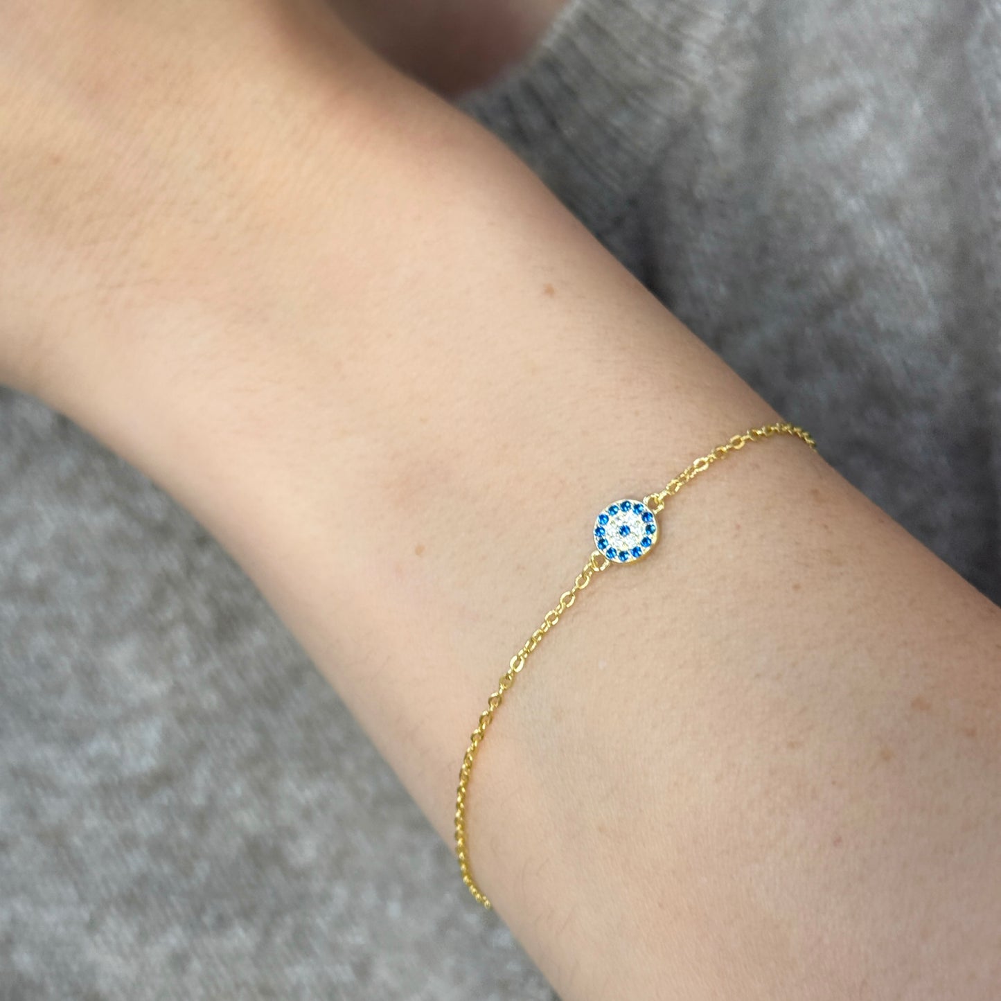 Silver Evil Eye Bracelet