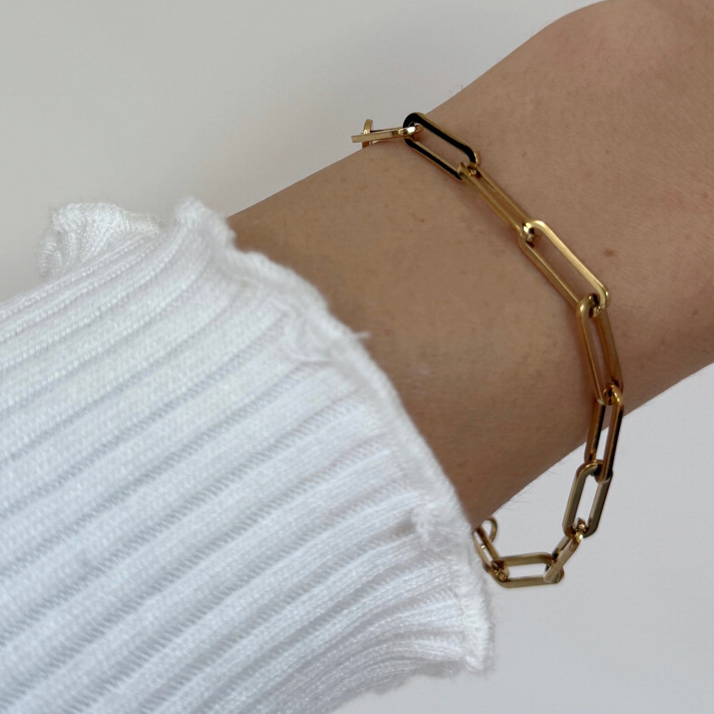 Chunky Paperclip Chain Bracelet