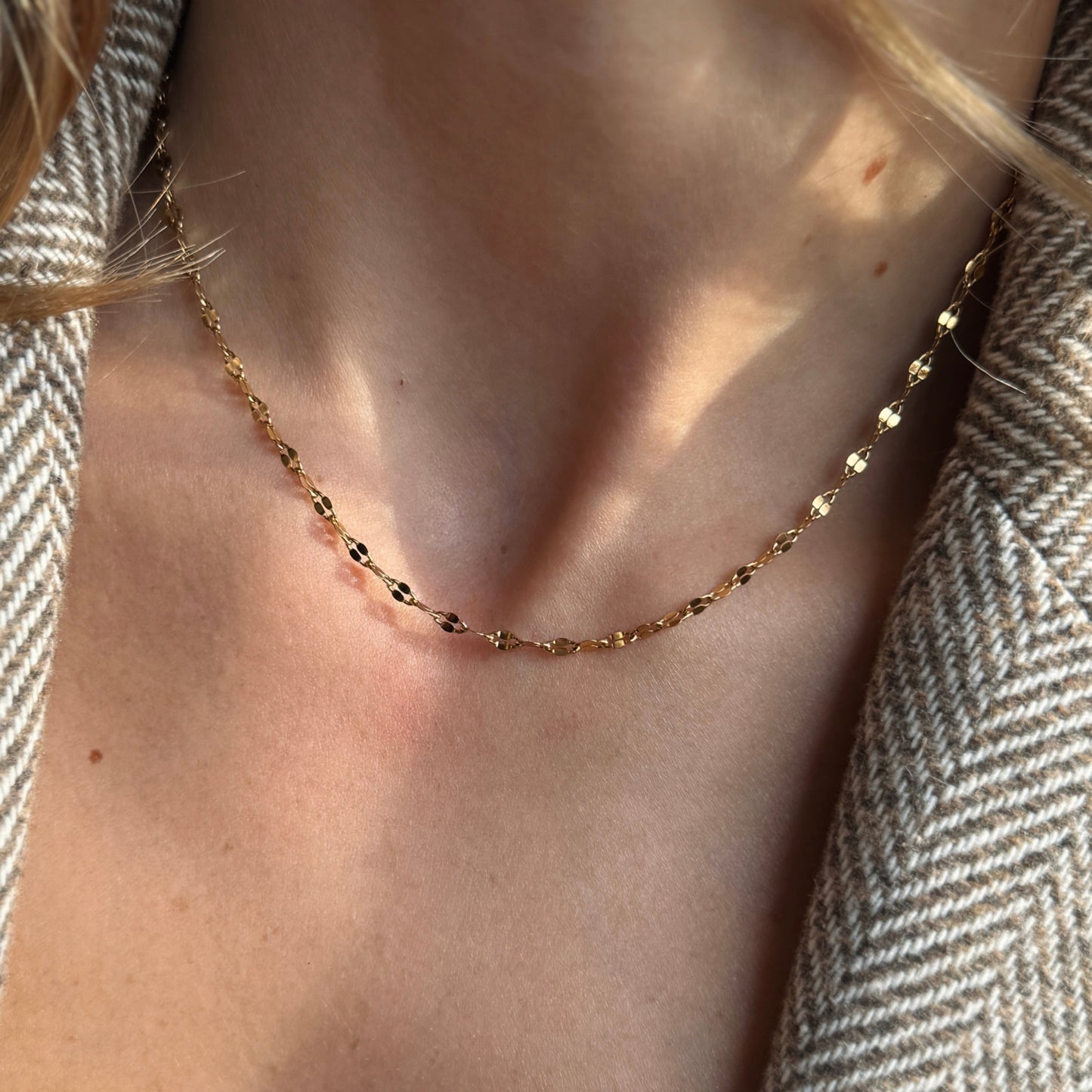 Diamond Cut Chain Necklace