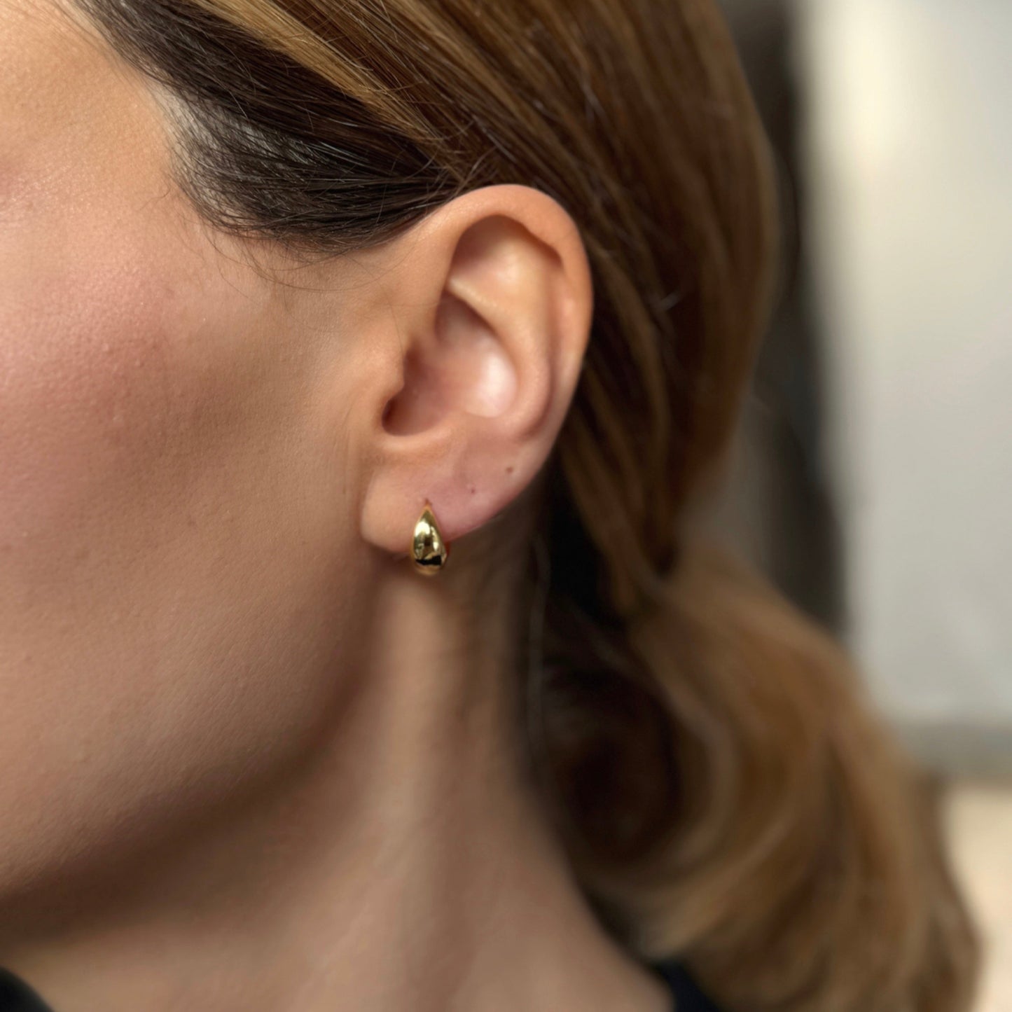 Dome Huggie Earrings