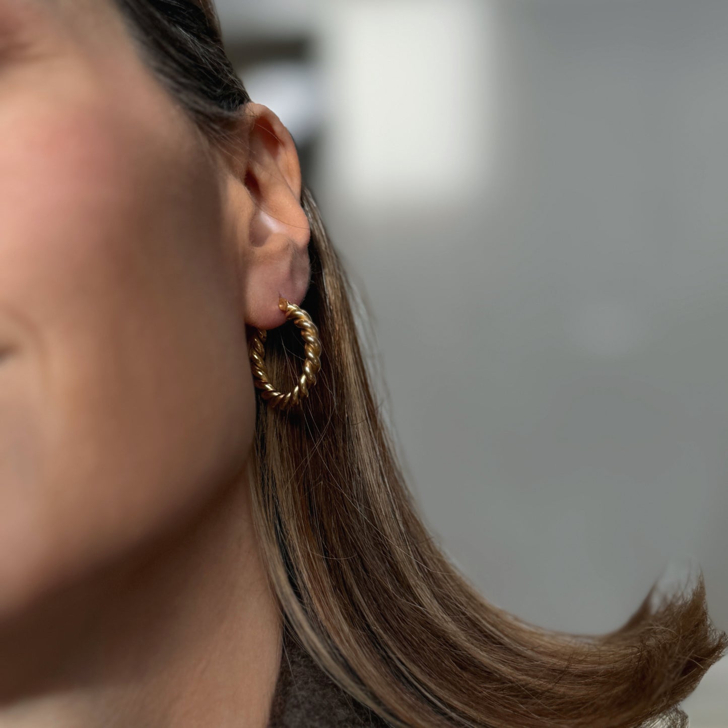 Twisted Hoop Earrings