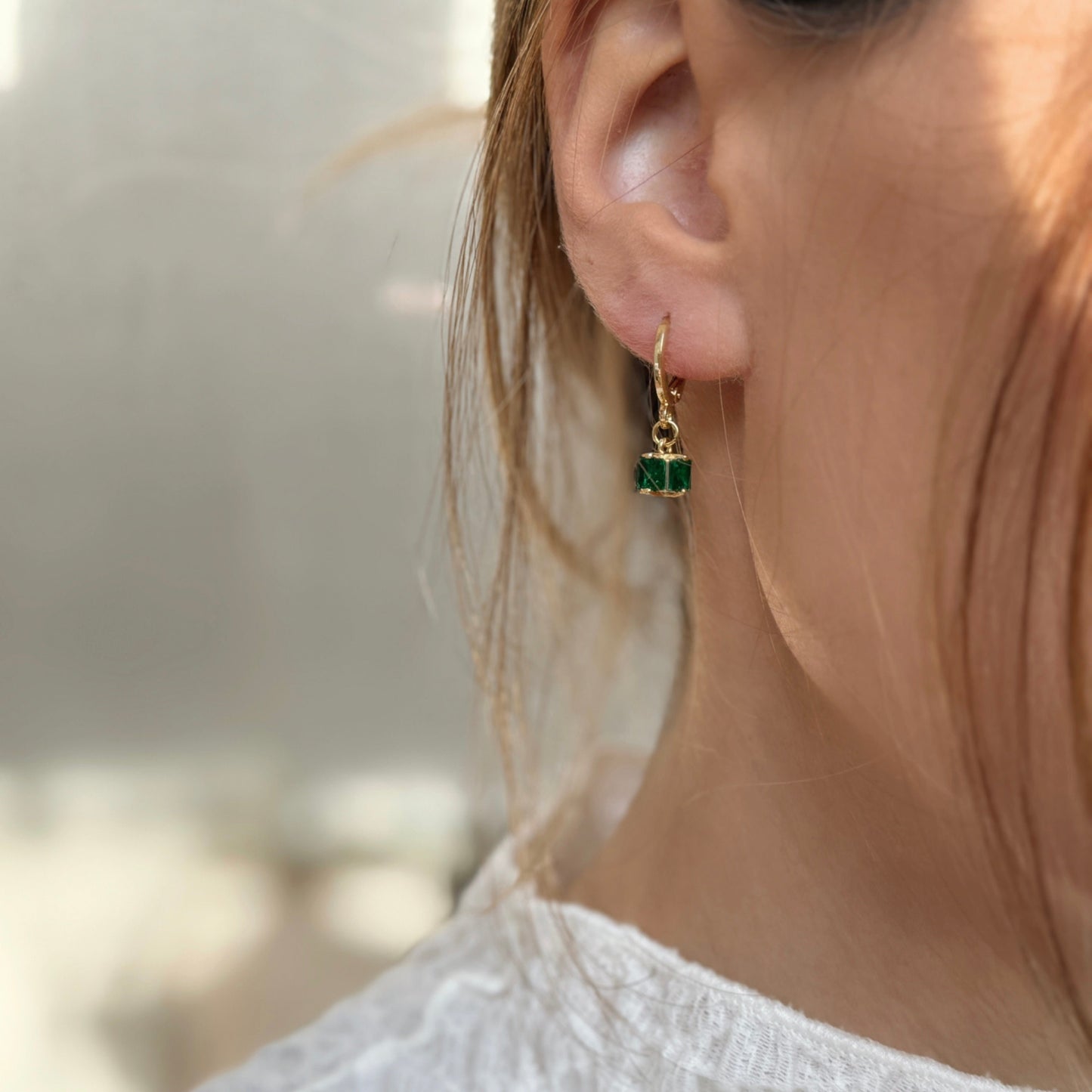 Emerald Drop Earrings