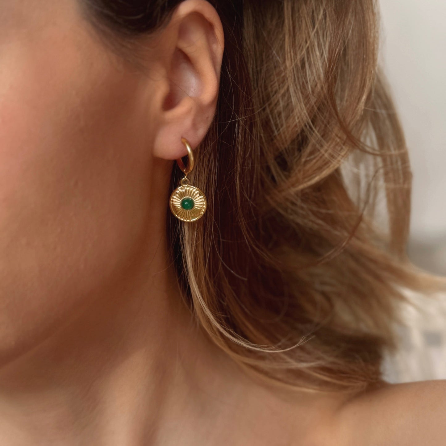 Emerald Vintage Earrings