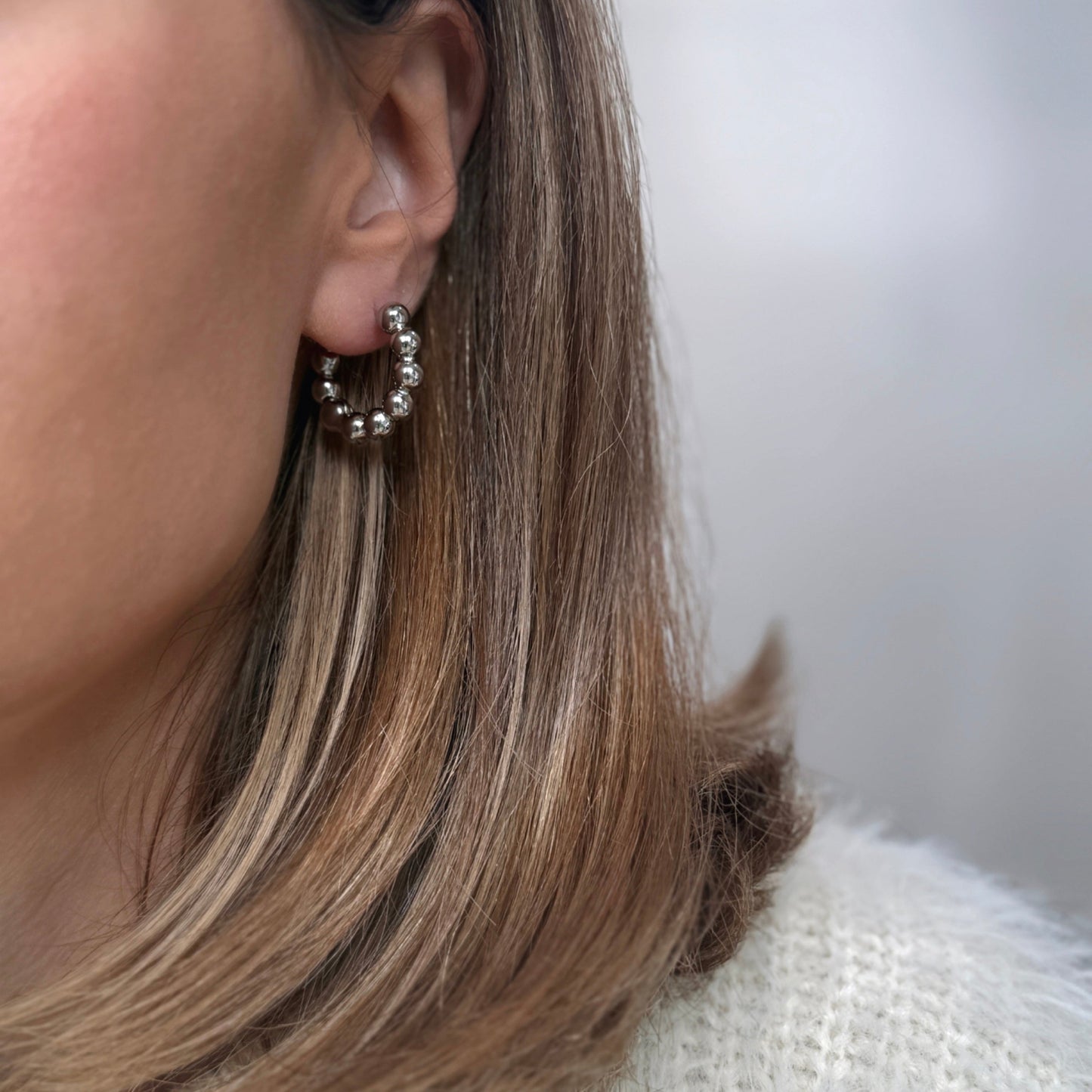 Bubble Hoop Earrings