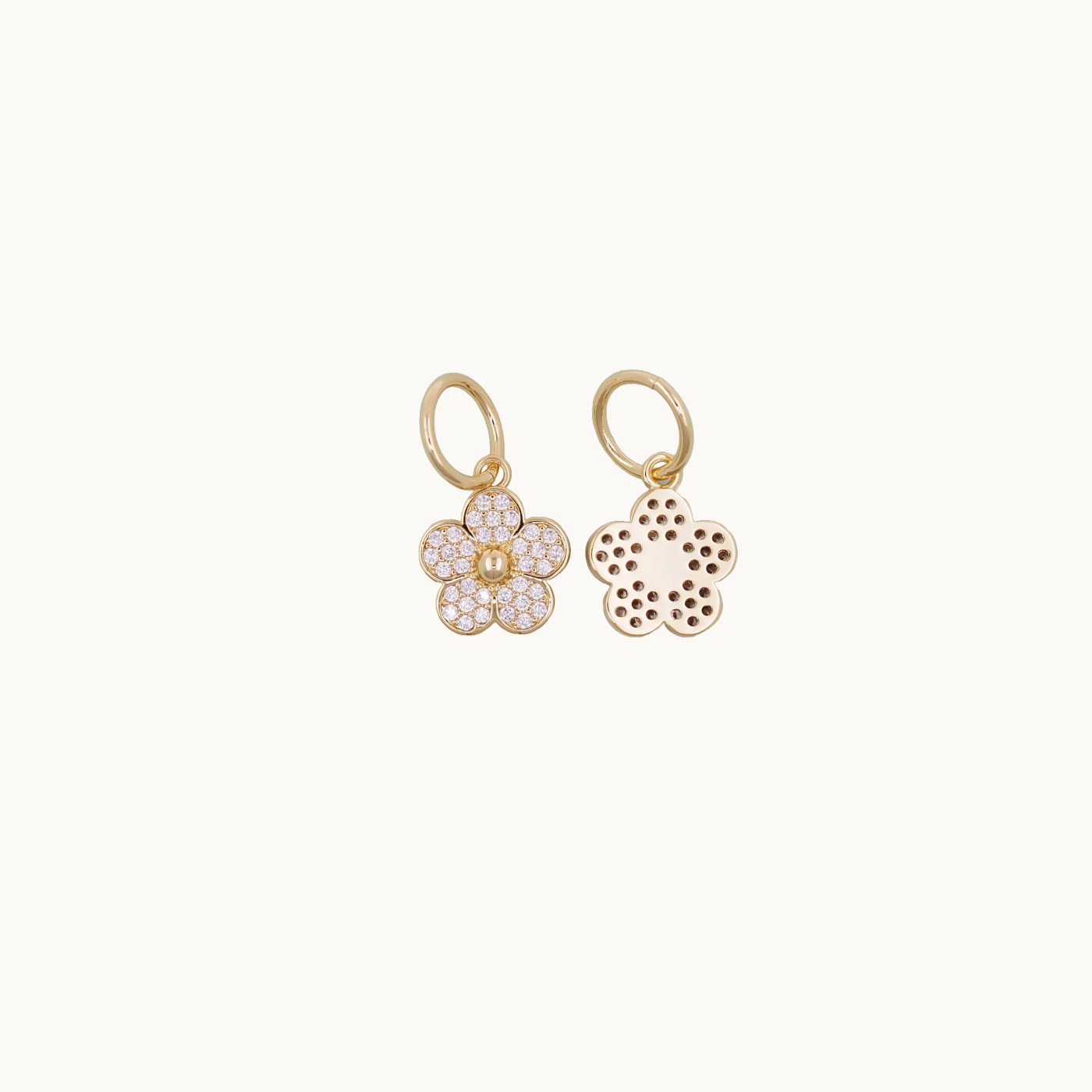 Diamond Flower Charm