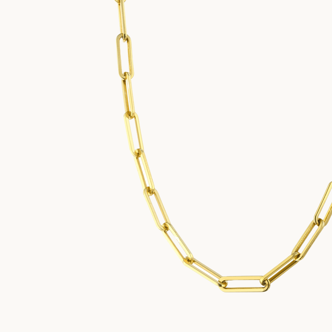 Silver Chunky Paperclip Chain Necklace