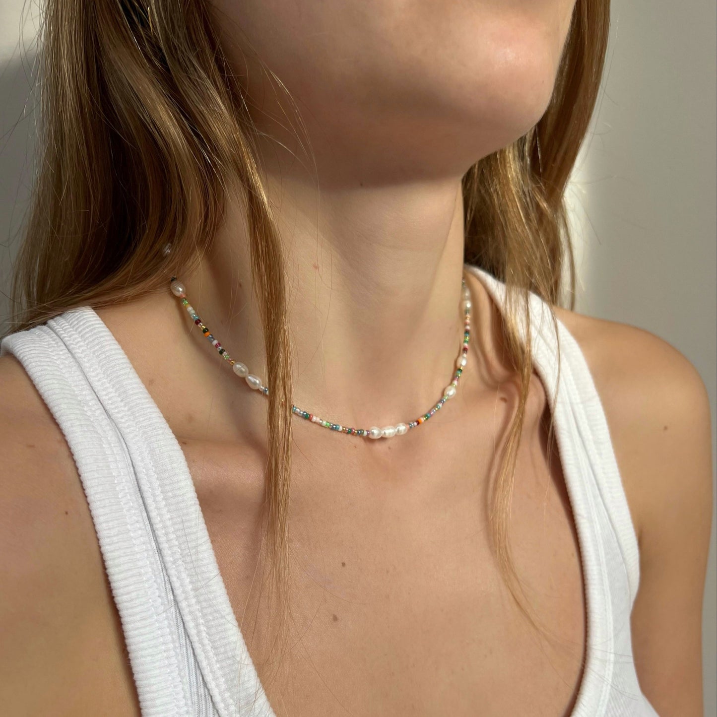 Summer Medley Handmade Bead Necklace