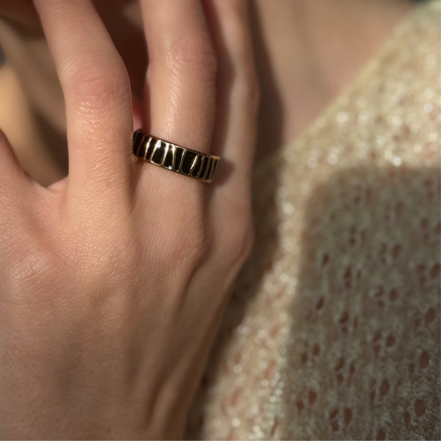 Chunky Enamel Ring