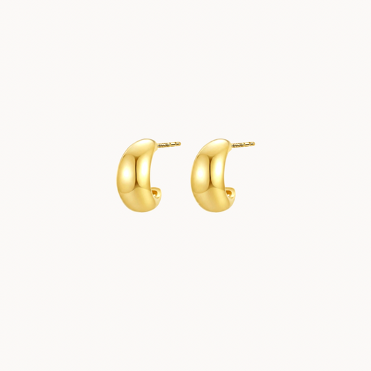 Gold Mini Dome Earrings
