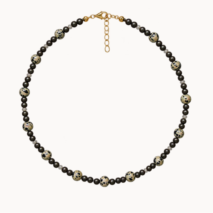 Dalmatian Beaded Necklace
