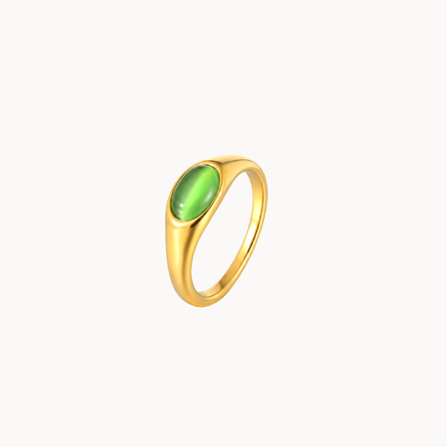 Black Oval Signet Ring