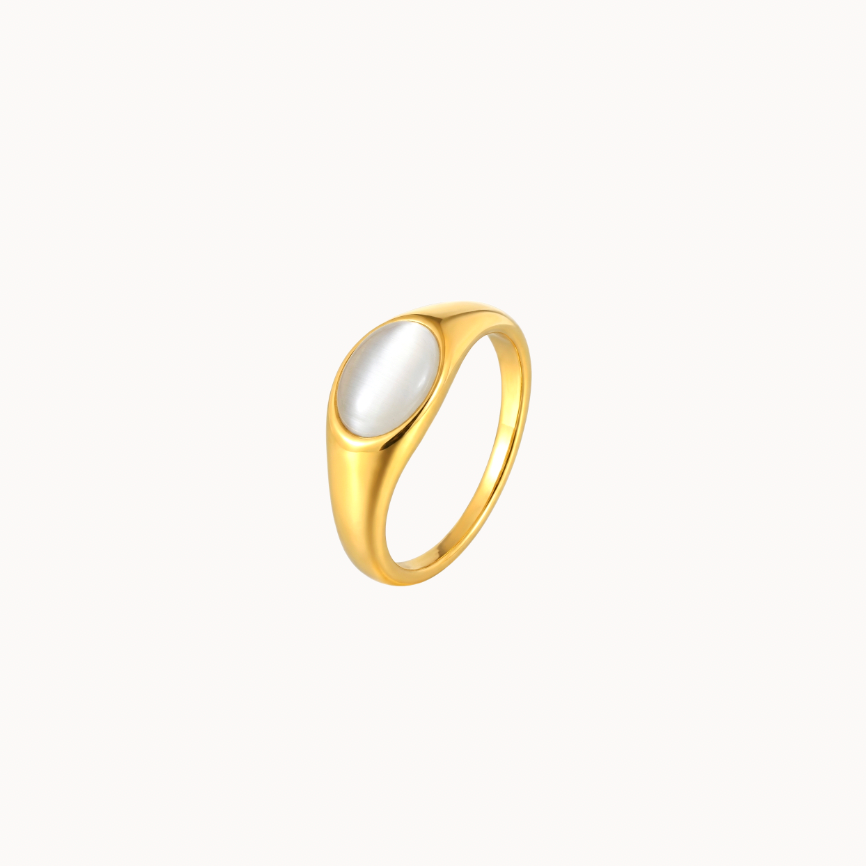 Black Oval Signet Ring