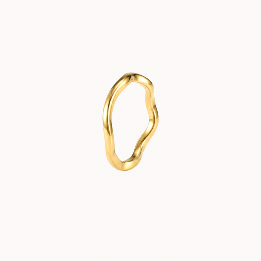 The Liquid Wave Band Ring