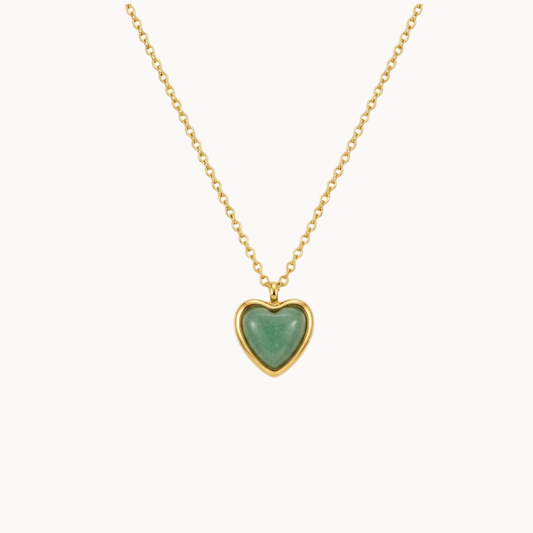 Green Heart Necklace