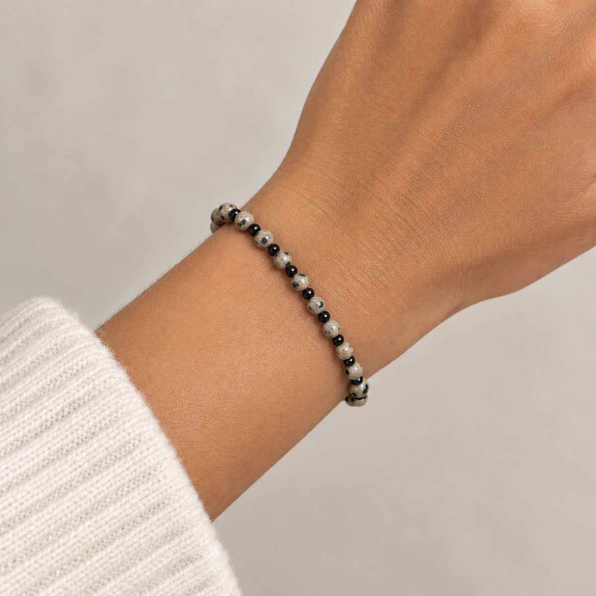 Large Dalmatian Jasper Bracelet