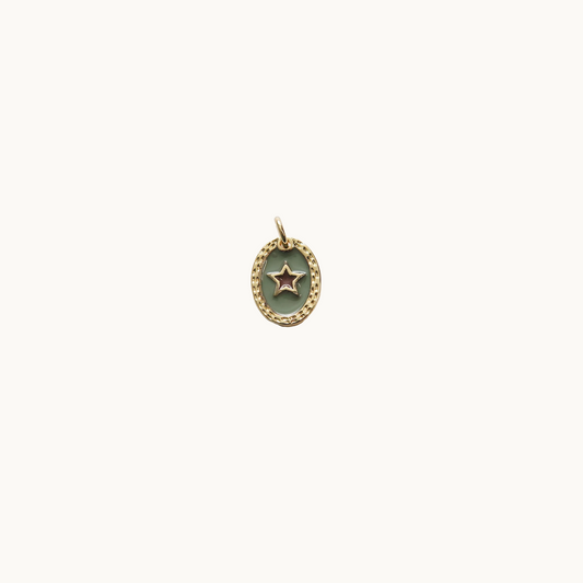 Green Star Charm