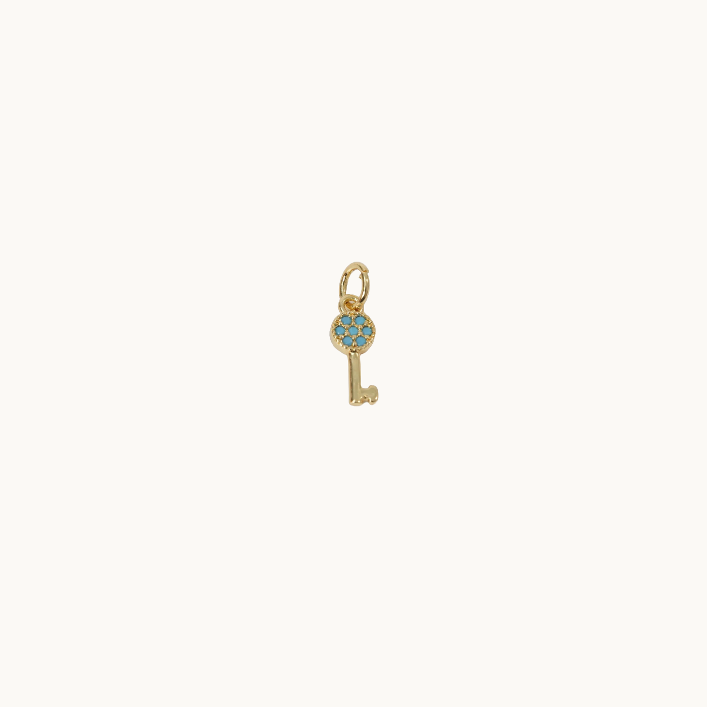Heart Key Charm