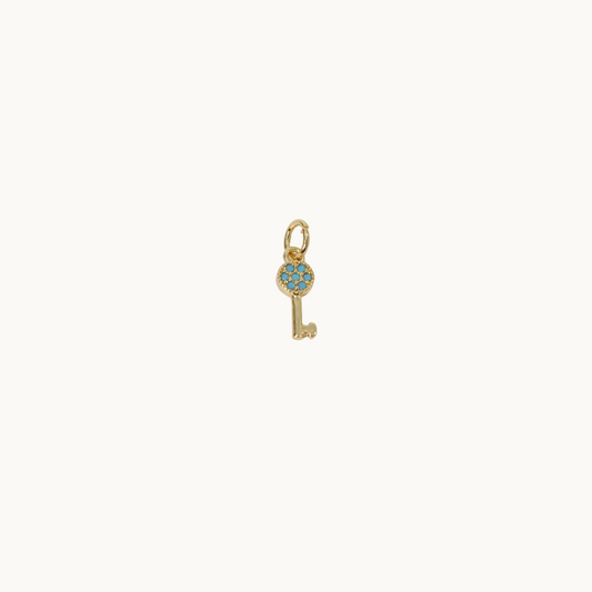 Heart Key Charm