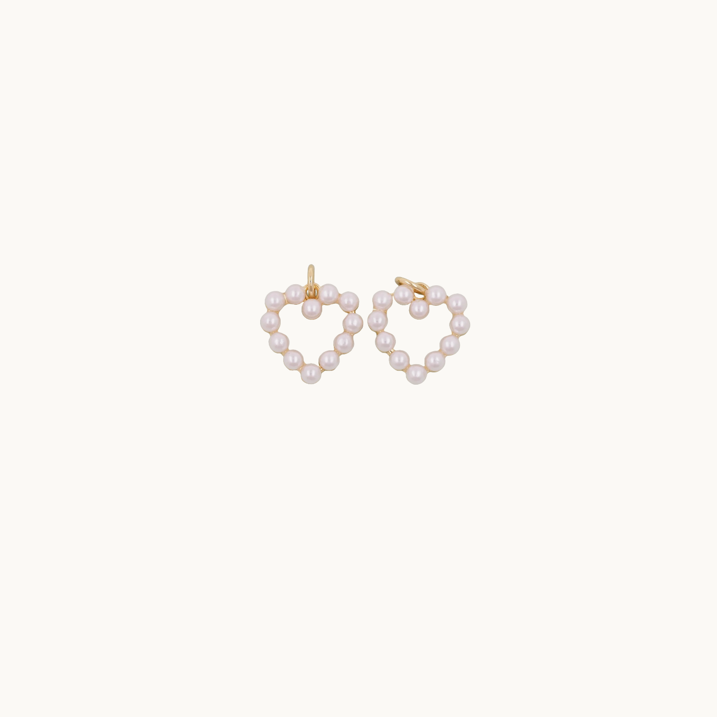 Pearl Heart Charm