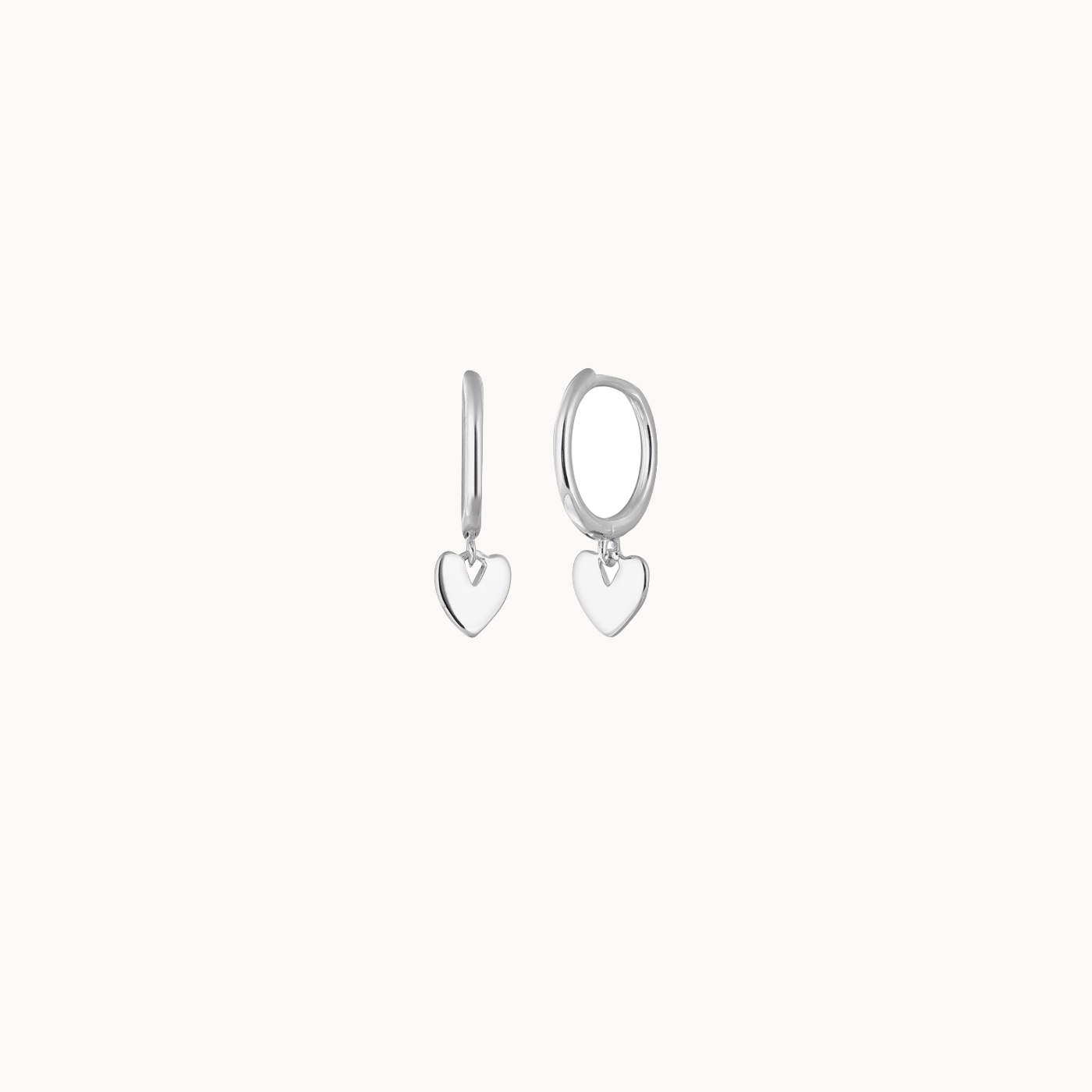 Gold Mini Heart Huggie Earrings