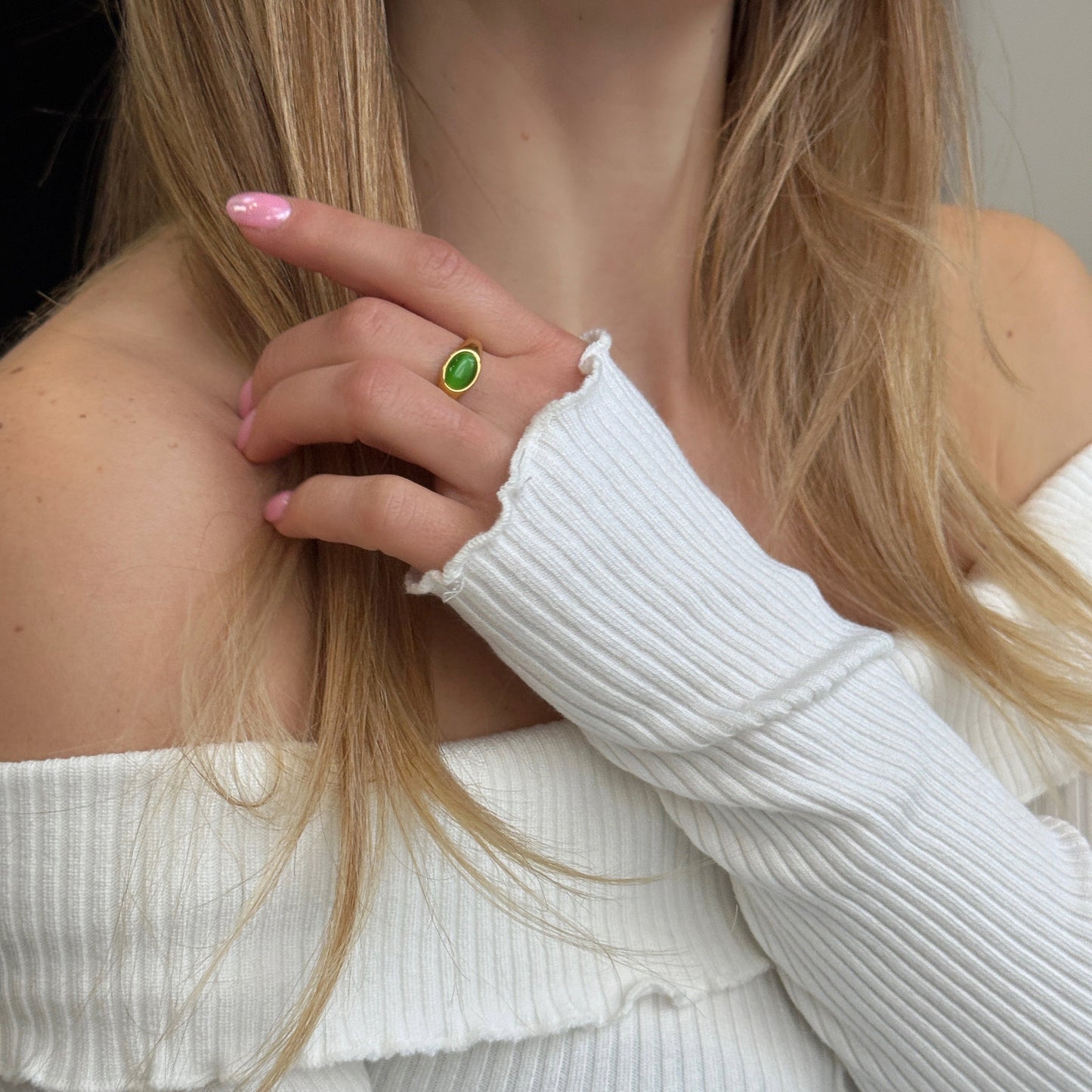 Black Oval Signet Ring
