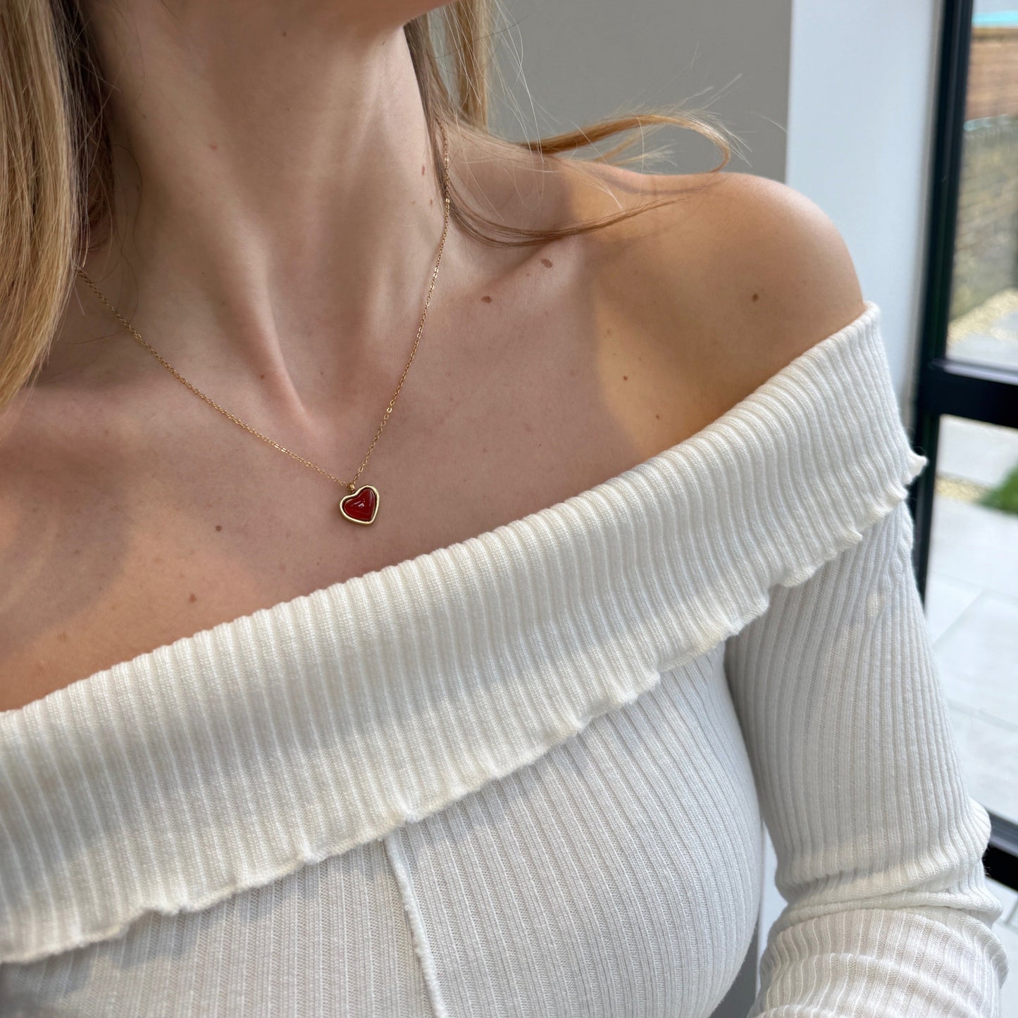 Green Heart Necklace